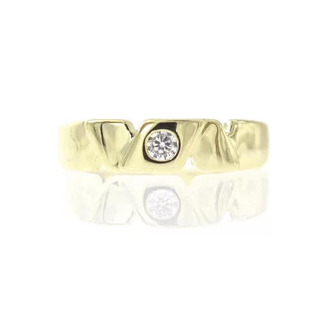 Anillo Compromiso - 5mm - Oro Laminado 18k